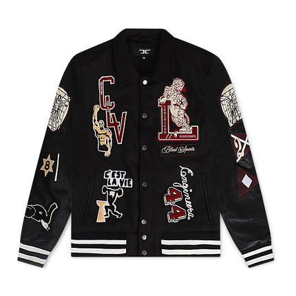 Jordan Craig Kids Carpe Diem Varsity Jacket - Black