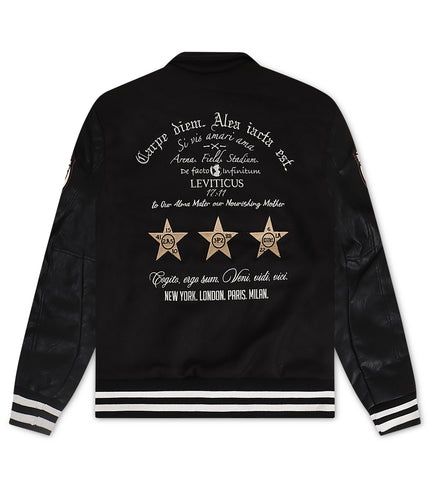 Jordan Craig Carpe Diem Varsity Jacket - Black