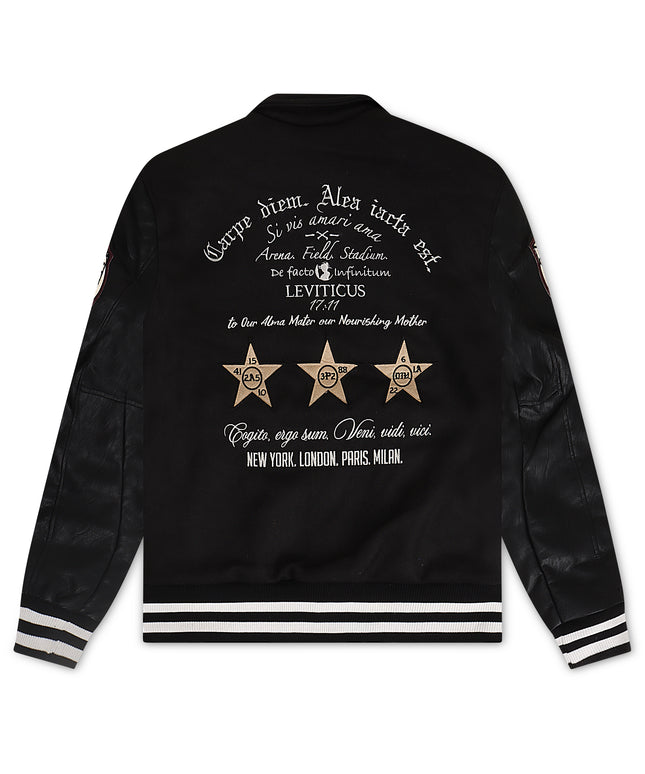 Jordan Craig Carpe Diem Varsity Jacket - Black