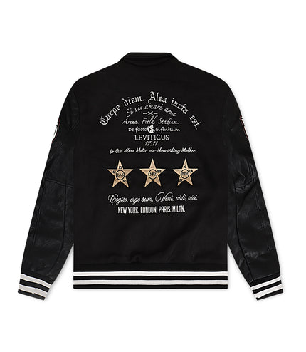 Jordan Craig Kids Carpe Diem Varsity Jacket - Black