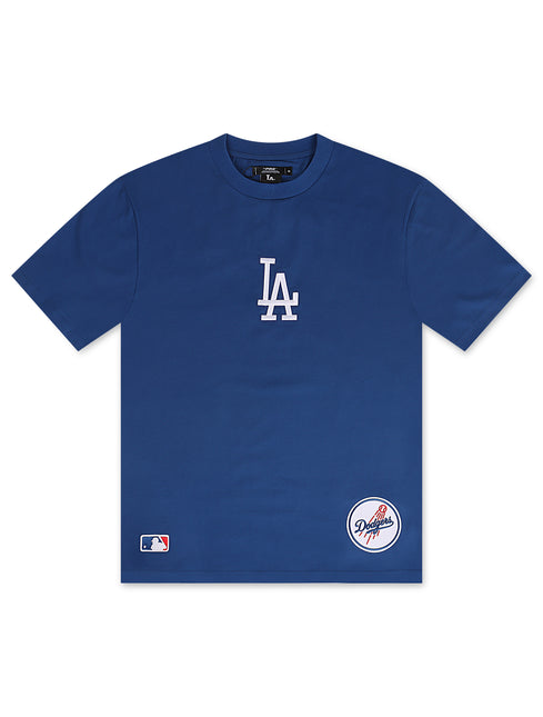 Los Angeles Dodgers Wingspan Shoulder Tee - Blue