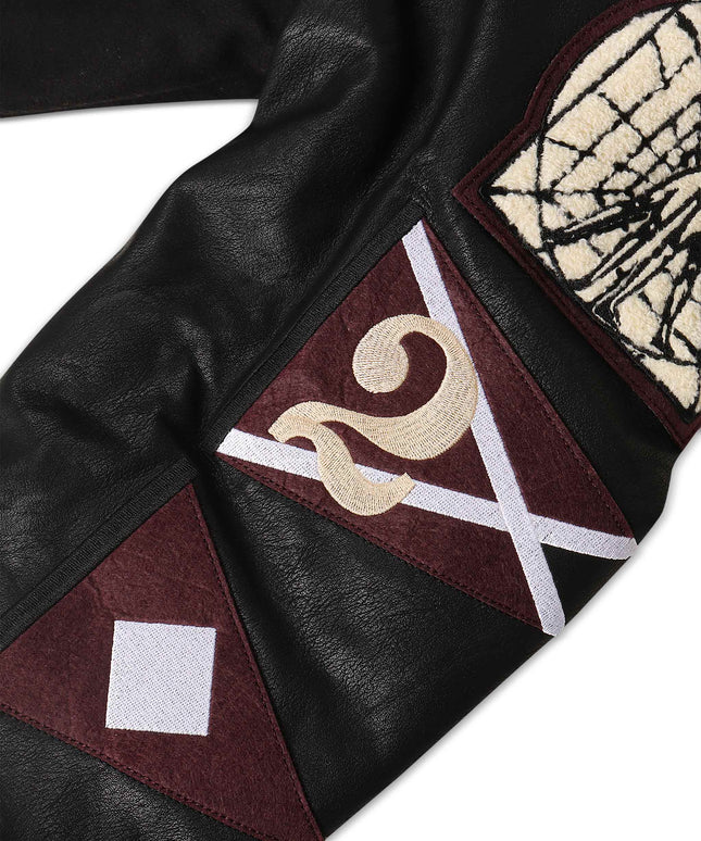 Jordan Craig Kids Carpe Diem Varsity Jacket - Black