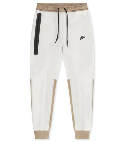 NIKE SPORTSWEAR TECH FLEECE JOGGERS - BEIGE/WHITE NIKE