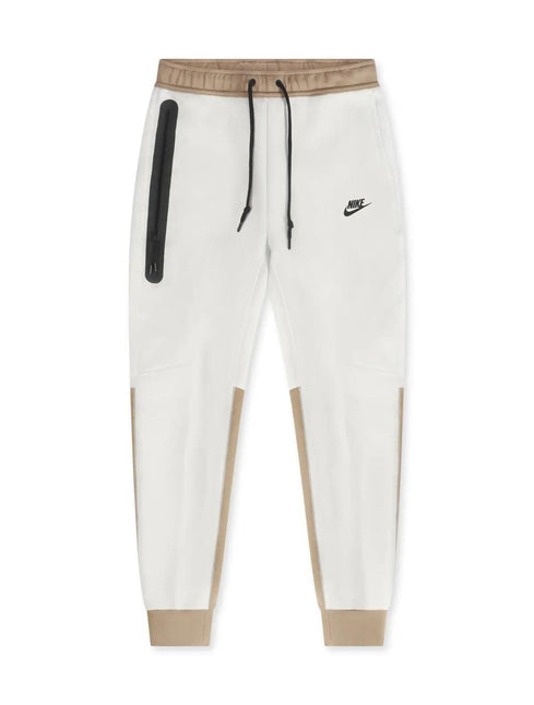 NIKE SPORTSWEAR TECH FLEECE JOGGERS - BEIGE/WHITE NIKE