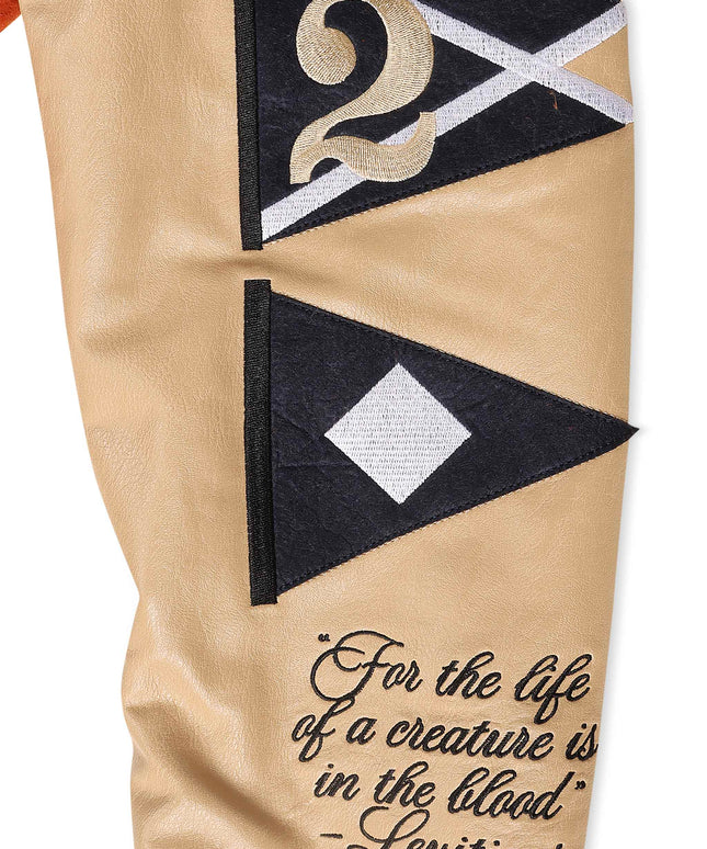 Jordan Craig Carpe Diem Varsity Jacket - Burnt Orange