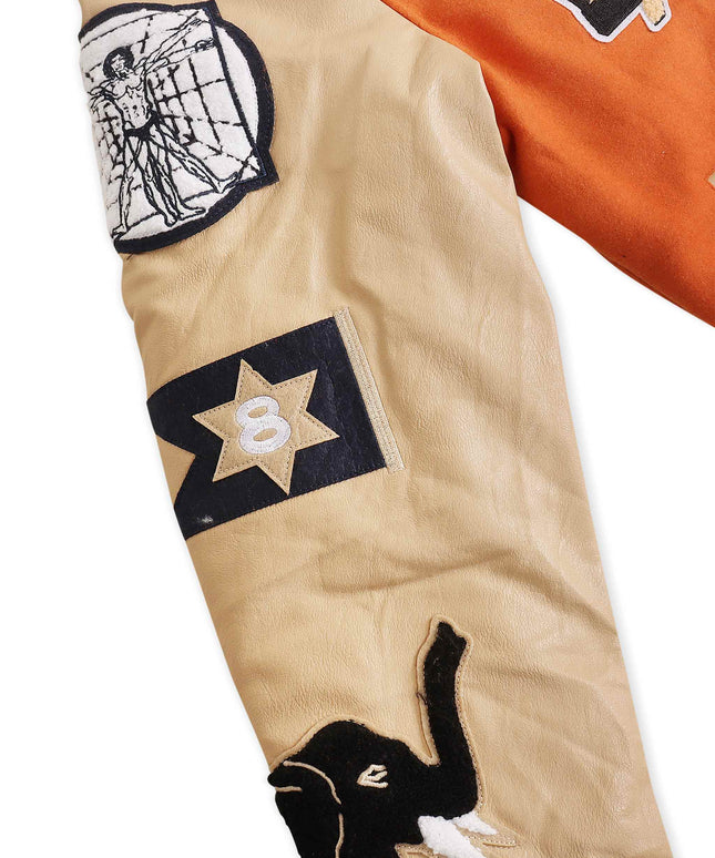 Jordan Craig Carpe Diem Varsity Jacket - Burnt Orange