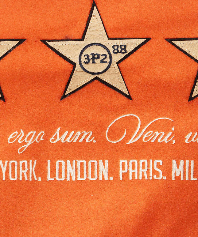 Jordan Craig Carpe Diem Varsity Jacket - Burnt Orange