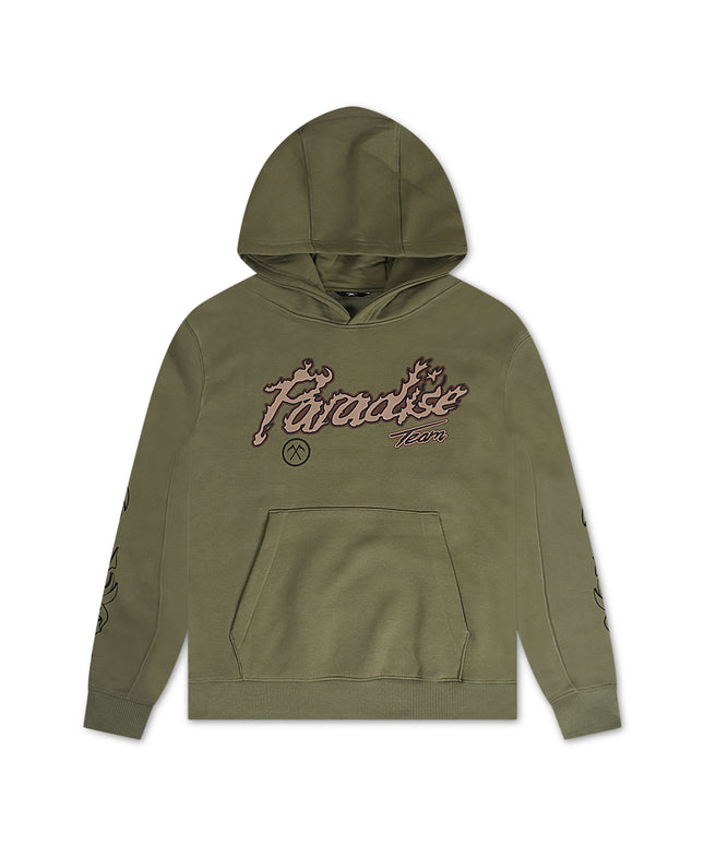 Sudadera con capucha Jordan Craig Paradise Tour para niños - Salvia