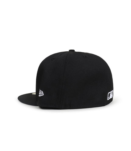 New Era 5950 Dodgers World Series Hat - Black/White