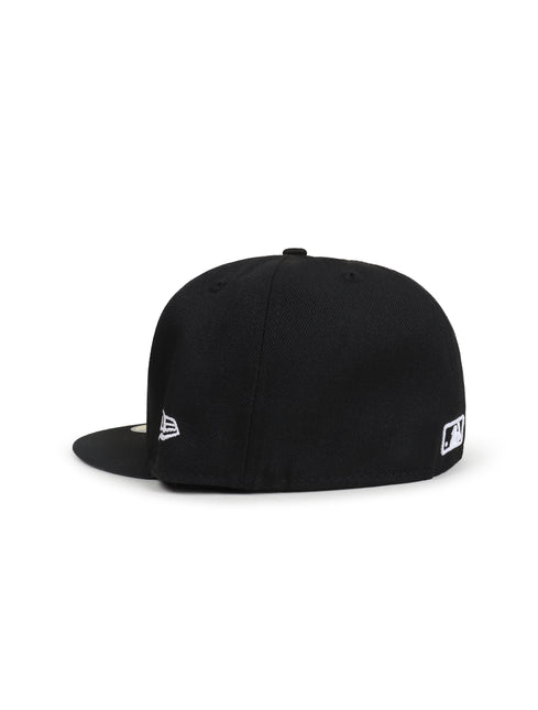 New Era 5950 Dodgers World Series Hat - Black/White