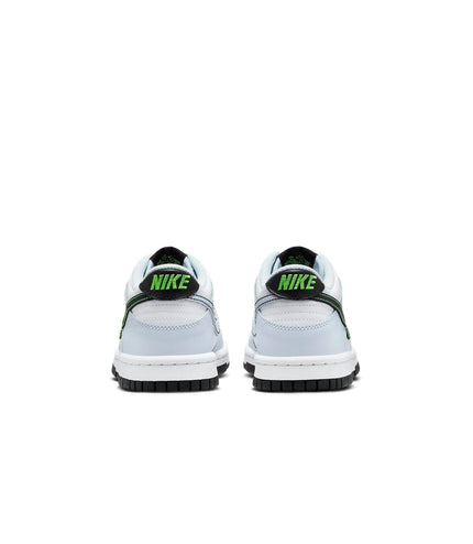 NIKE BIG KIDS DUNK LOW - WHITE/GREY NIKE