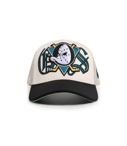 GasNYC Mighty Ducks Trucker Hat - Cream