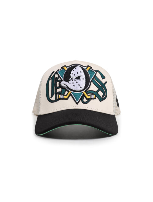 GasNYC Mighty Ducks Trucker Hat - Cream