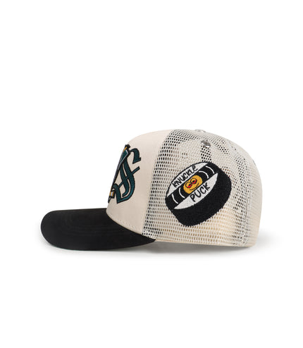 GasNYC Mighty Ducks Trucker Hat - Cream