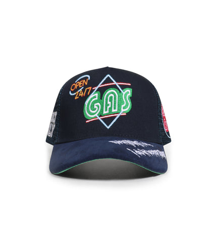 GasNYC Everything is Better Stoned Trucker Hat - Navy