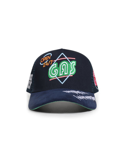 GasNYC Everything is Better Stoned Trucker Hat - Navy