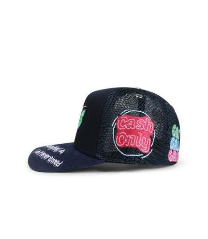 GasNYC Everything is Better Stoned Trucker Hat - Navy