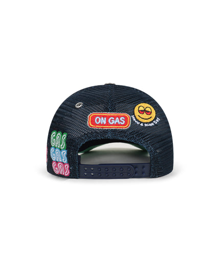 GasNYC Everything is Better Stoned Trucker Hat - Navy