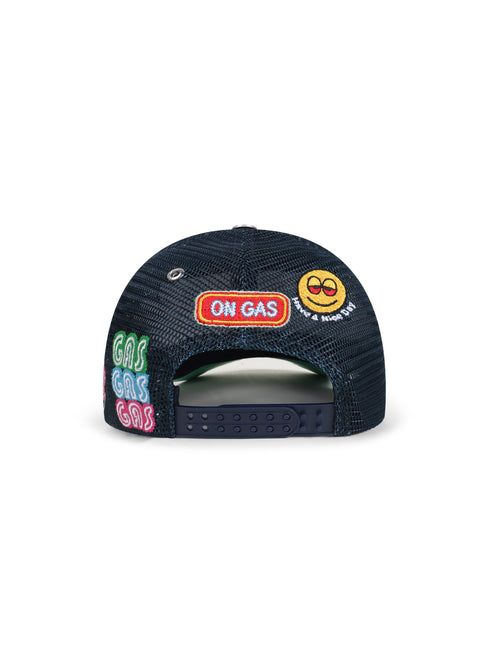 GasNYC Everything is Better Stoned Trucker Hat - Navy