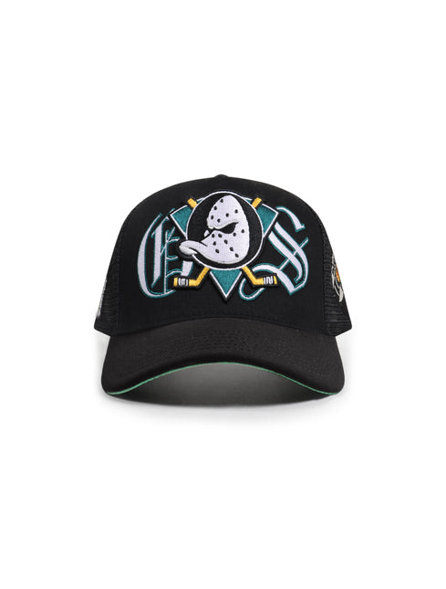 GasNYC Mighty Ducks Trucker Hat - Black