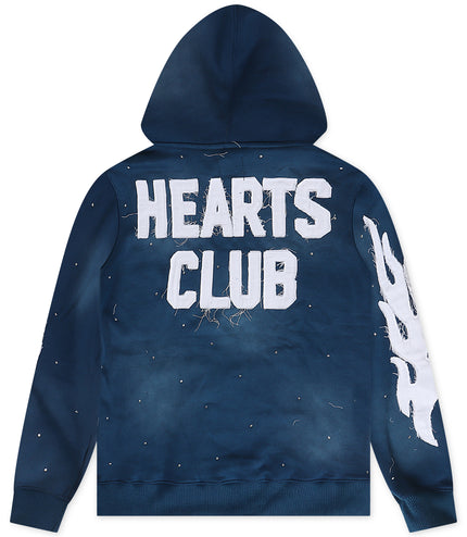 Lonely Hearts Club Diamond Hoodie - Stone Wash Dark Turqouise