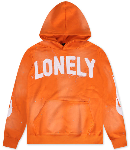 Lonely Hearts Club Diamond Hoodie - Stone Wash Orange