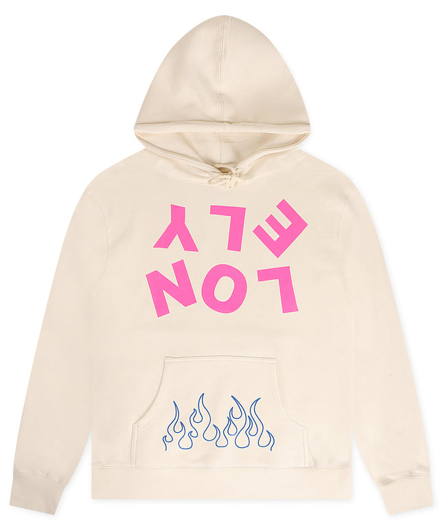Lonely Hearts Club Upside Down Hoodie - Bone