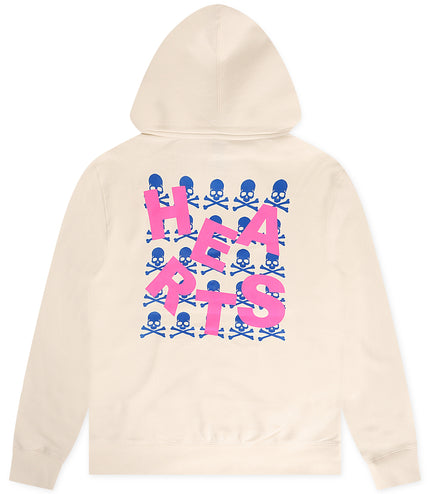 Lonely Hearts Club Upside Down Hoodie - Bone