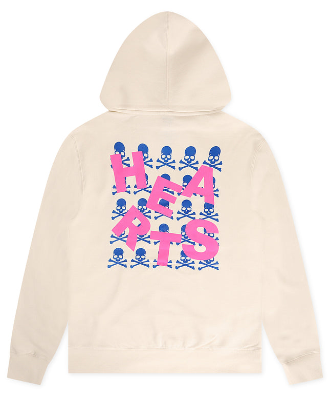 Lonely Hearts Club Upside Down Hoodie - Bone