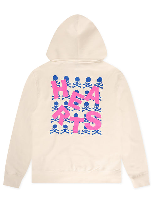 Lonely Hearts Club Upside Down Hoodie - Bone