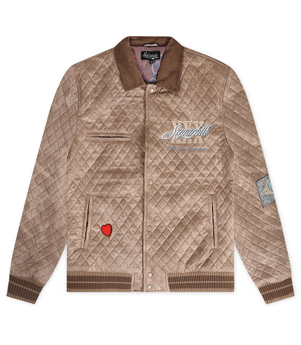 Sugarhill The Heart Quilted Jacket - Beige