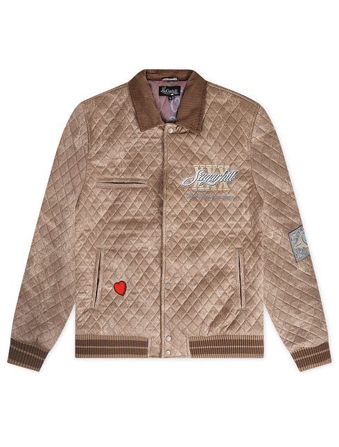 Sugarhill The Heart Quilted Jacket - Beige