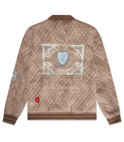 Sugarhill The Heart Quilted Jacket - Beige