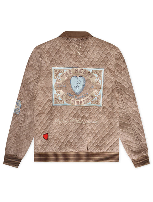 Sugarhill The Heart Quilted Jacket - Beige