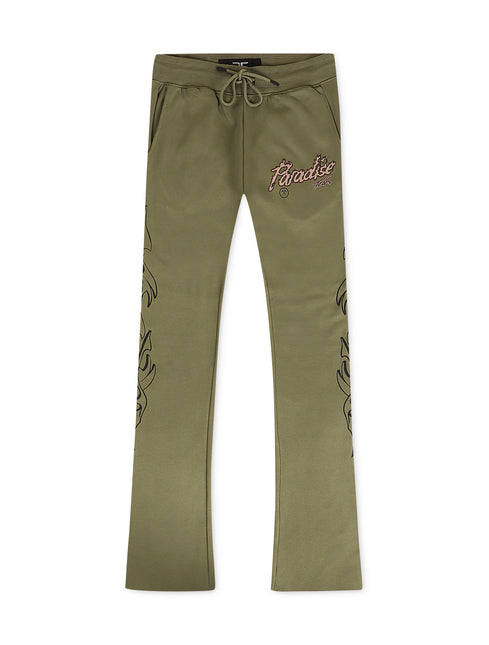 Jordan Craig Paradise Tour Fleece Stacked Joggers - Sage