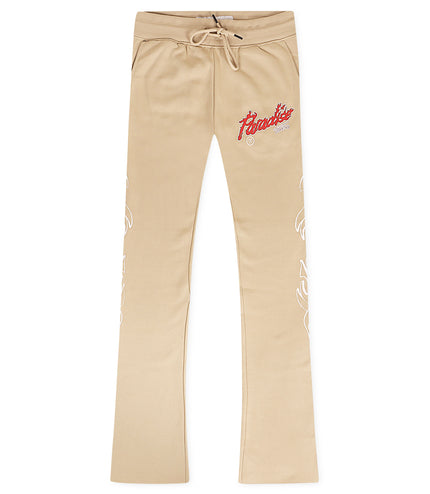 Jordan Craig Paradise Tour Fleece Stacked Joggers - Sand