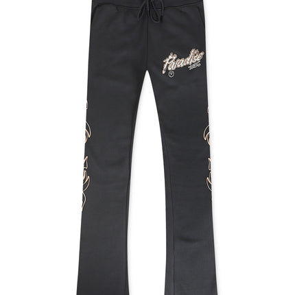 Jordan Craig Paradise Tour Fleece Stacked Joggers - Charcoal