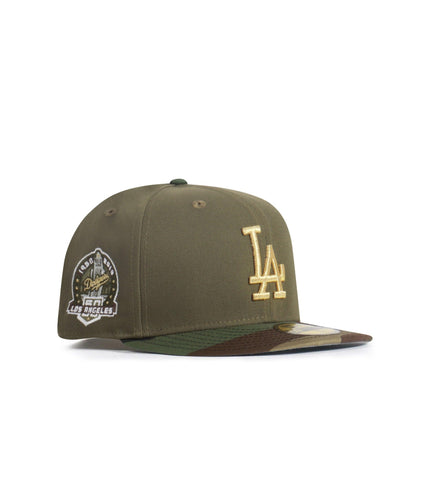 New Era 5950 La Dodgers "50Th Anniversary" Hat - Denim Exchange 