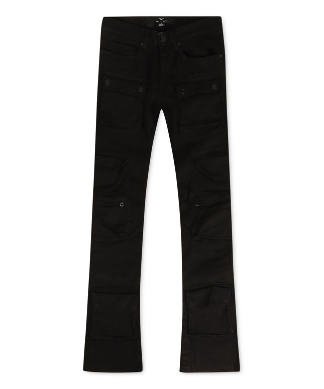 Vaqueros cargo Jordan Craig Stacked 3D - Negro azabache