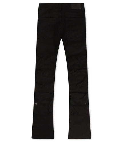 Jordan Craig Stacked 3D Cargo Jeans - Jet Black