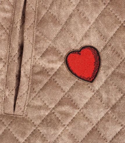 Sugarhill The Heart Quilted Jacket - Beige