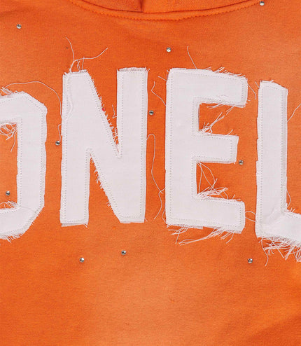 Lonely Hearts Club Diamond Hoodie - Stone Wash Orange