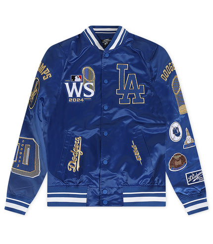 Pro Standard Dodgers World Series 2024 Rib Satin Jacket - Royal