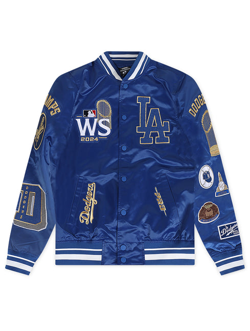 Pro Standard Dodgers World Series 2024 Rib Satin Jacket - Royal