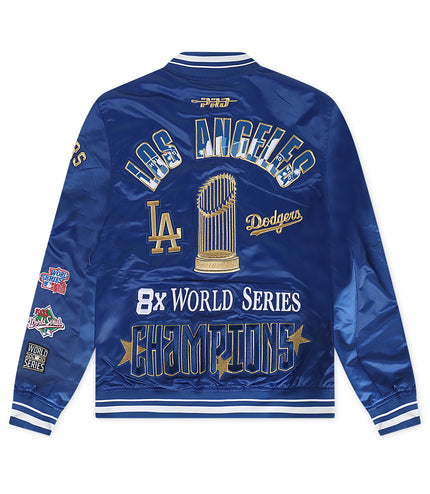 Pro Standard Dodgers World Series 2024 Rib Satin Jacket - Royal