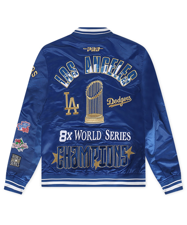 Pro Standard Dodgers World Series 2024 Rib Satin Jacket - Royal