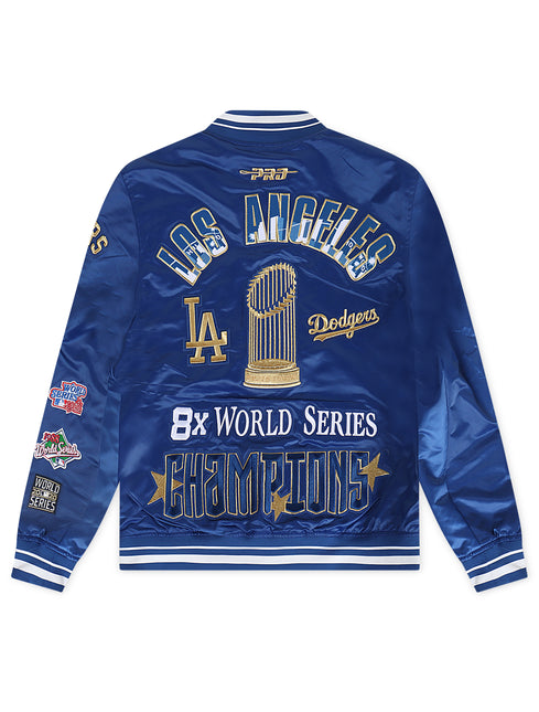 Pro Standard Dodgers World Series 2024 Rib Satin Jacket - Royal