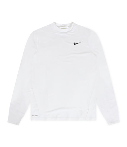 Nike Womens Pro Intertwist Long Sleeve - White/Black