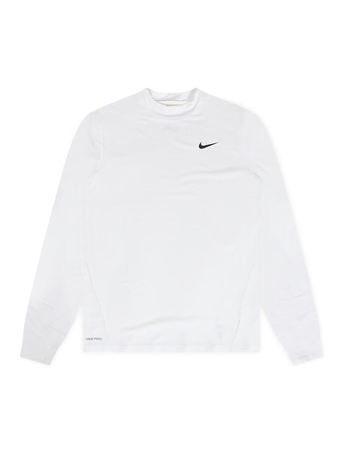 Nike Womens Pro Intertwist Long Sleeve - White/Black