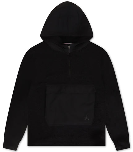 Air Jordan Flight Men's High-Pile Fleece Pullover Hoodie - Black